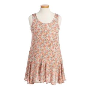 𝅺people’s Projects LA kids floral coral dress small (7-8)